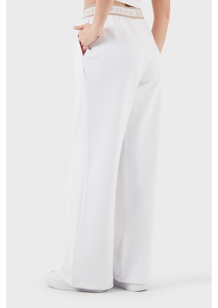 Wide Leg Yüksek Bel Bol Paça Logolu Pantolon Bayan Pantolon 7W000281 AF12501 U0002 indirimleri