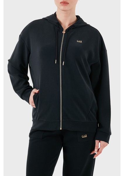 Modal Karışımlı Relaxed Fit Kapüşonlu Yaka Sweat Kadın Sweat 7W000192 AF12643 UC001