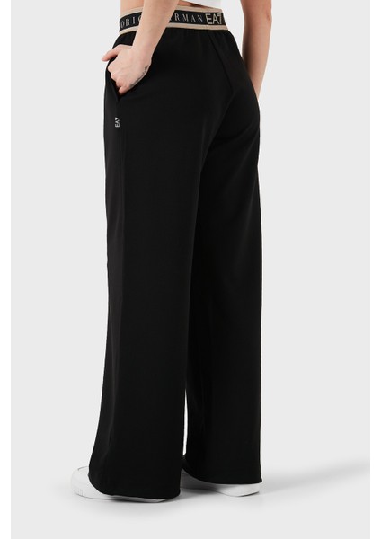 Wide Leg Yüksek Bel Bol Paça Logolu Pantolon Bayan Pantolon 7W000281 AF12501 UC001
