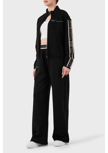 Wide Leg Yüksek Bel Bol Paça Logolu Pantolon Bayan Pantolon 7W000281 AF12501 UC001