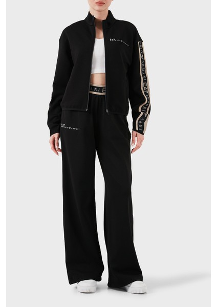 Logolu Regular Fit Dik Yaka Fermuarlı Sweat Kadın Sweat 7W000275 AF12501 UC001 modelleri