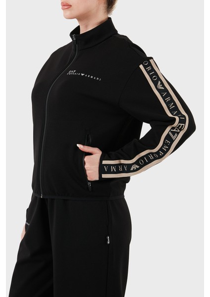 Logolu Regular Fit Dik Yaka Fermuarlı Sweat Kadın Sweat 7W000275 AF12501 UC001 indirimleri