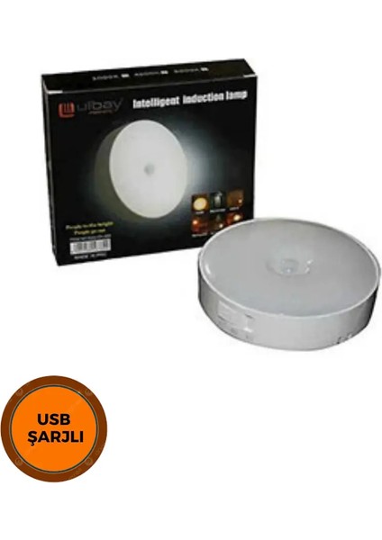 Akıllı Hareket Sensörlü Lamba(Şarjlı)