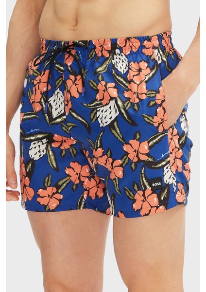 Desenli Regular Fit Cepli Mayo Short Erkek Short 50508844 427