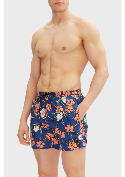 Desenli Regular Fit Cepli Mayo Short Erkek Short 50508844 427