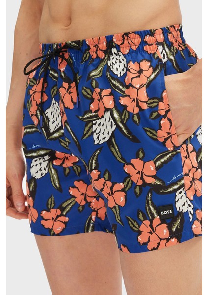 Desenli Regular Fit Cepli Mayo Short Erkek Short 50508844 427