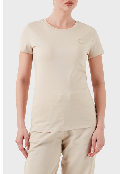 Armani Exchage Pamuk Regular Fit Metalik Logolu T Shirt Bayan T Shirt XW000320 AF10356 U1095 fırsatları