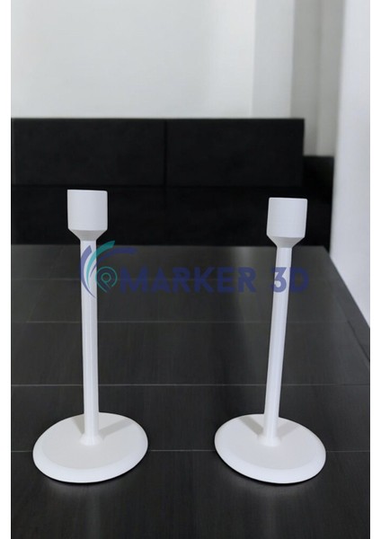Modern Tarz Mumluk 2'li Set 3D Baskı