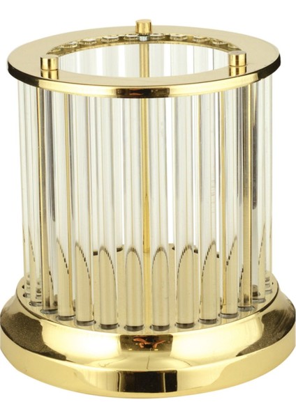 Lina Dekoratif Cam Mumluk Gold (Altın) 18 x 18 cm - Çakır Avize