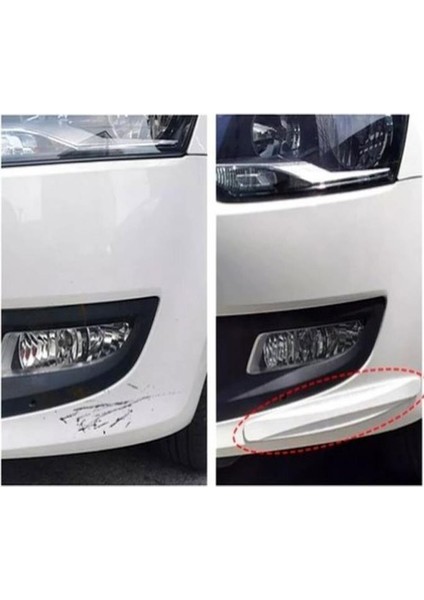 Beyaz Renk 2 Adet 40 cm Araba Tampon Koruyucu Karbon Desenli modelleri