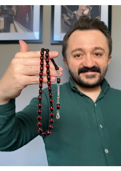 Sürmeli Kehribar Tesbih ve Zaza Seti