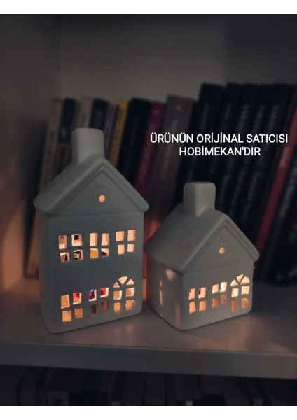 Seramik Ikili Ev Mumluk