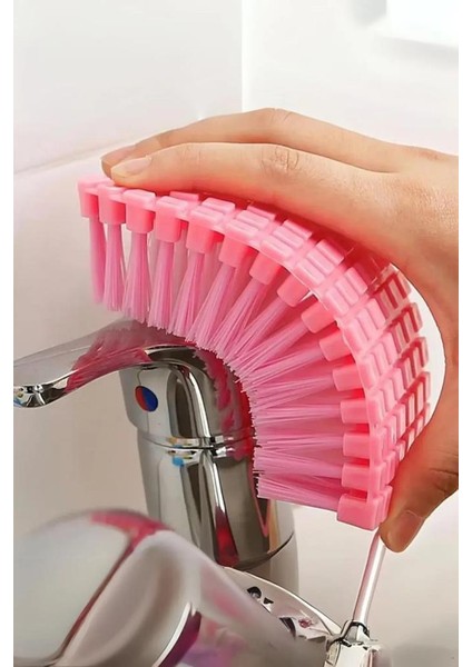 Esnek Bükülebilir Lavabo Banyo Mutfak Klozet Fayans Temizlik Fırçası 2 adet
