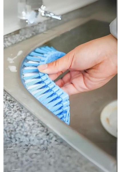 Esnek Bükülebilir Lavabo Banyo Mutfak Klozet Fayans Temizlik Fırçası 2 adet