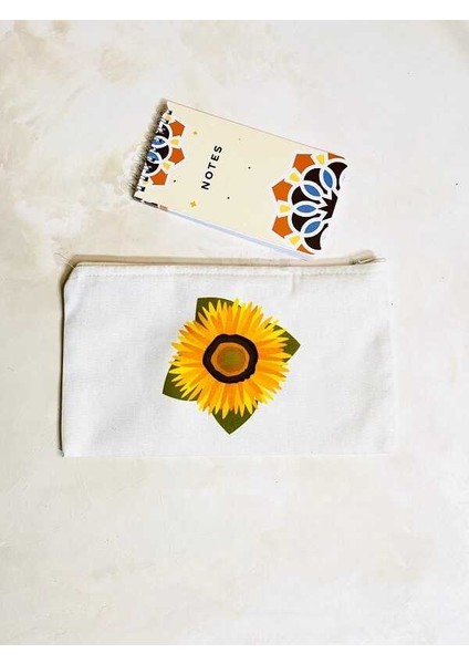 Bez Çanta Kalemlik - Ay Çiçegi modelleri