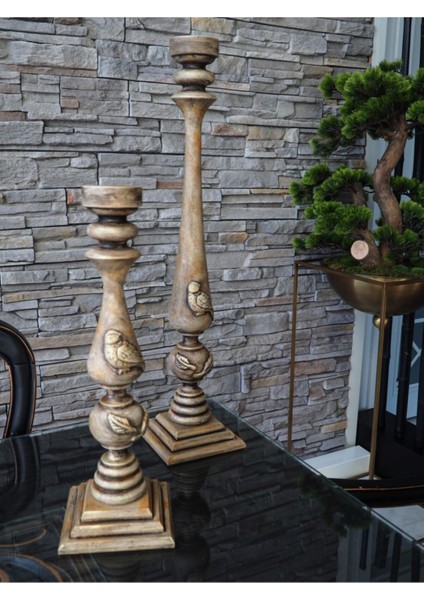 Dekoratif Vintage 3lü Şamdan fırsatları