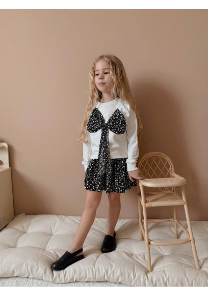 Yigit Butik Çiçek Desenli Etekli Kız Çocuk Alt Üst Takım fiyatları