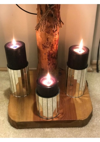 Gümüş Aynalı Mumluk-Şamdan Seti fiyatları