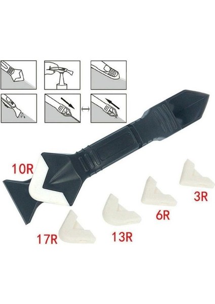 3'ü 1 Arada Fayans Derz Dolgu Kazıyıcı Sıyırıcı Silikon Sökücü ve Uygulayıcı Aparatı indirimleri