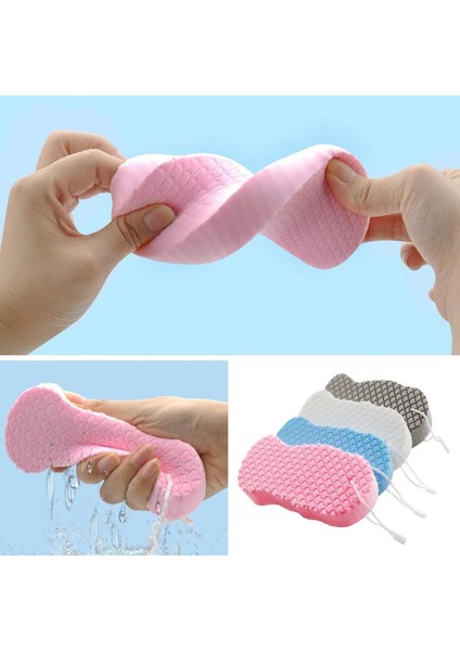 1 Adet Kıvrımlı Çok Amaçlı Sihirli Yumuşak Peeling Mutfak Araç Içi Temizlik Nemli Toz Süngeri