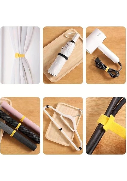 5 x 2 10 Metre 1 cm Cırt Cırt Sabitleyici Bilgisayar Ev Kablo Tutucu Düzenleyici Toparlayıcı modelleri