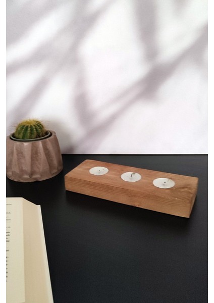 Doğal Ahşap Mumluk, Tealight Mumluk, Şamdan fiyatları