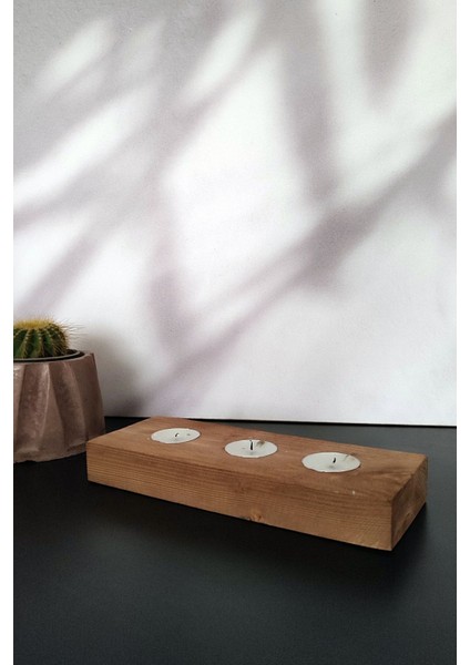 Doğal Ahşap Mumluk, Tealight Mumluk, Şamdan modelleri