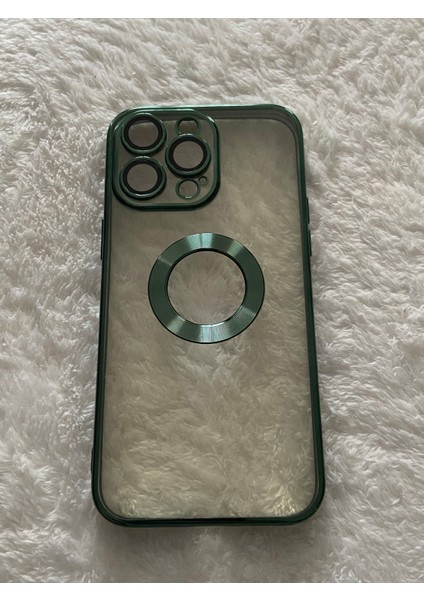 iphone 14 Pro Max Yeşil Kamera Korumalı Telefon Kılıfı