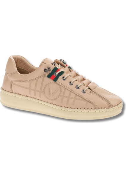 - Z096 | Deri Kadın Casual Ayakkabı - Z096 - Bej - 41