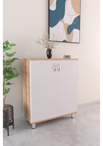 4 Raflı 2 Kapaklı Ayakkabı Dolabı Antre Hol Çok Amaçlı Ayakkabılık fiyatları