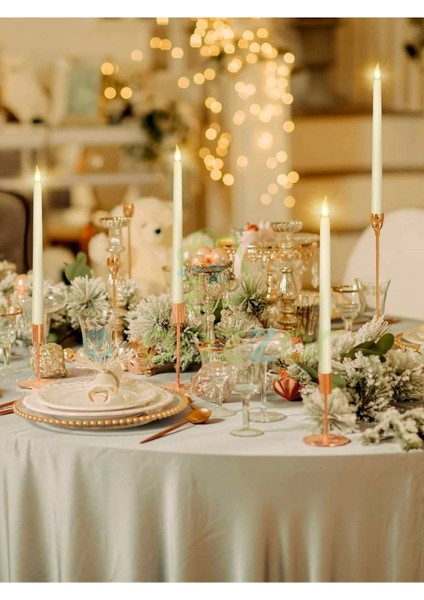 2 Adet Alev Efektli Parti Organizasyon Christmas Konsept Süsleme Dekorasyon Pilli Şamdan Mumu Işık fiyatları