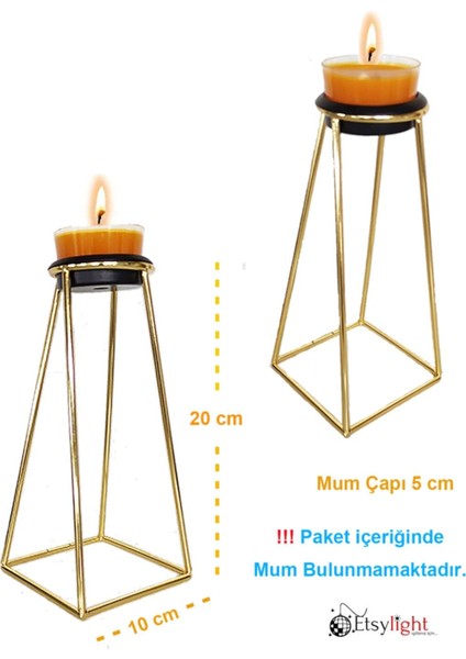 Mumluk Metal Mumluk Ferforje Mumluk Hediye Mumluk 2 Adet