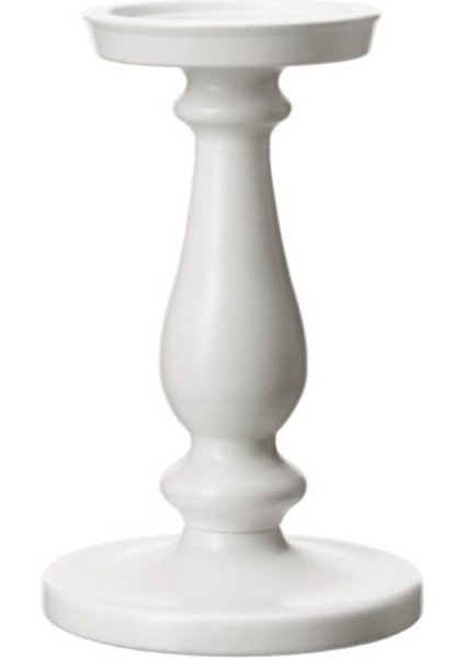 Beyaz Şamdan 21 cm