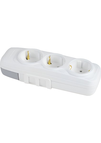 3'lü Klemesnli Topraklı Grup Priz