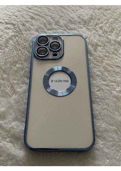 iphone 14 Pro Max Mavi Kamera Korumalı Telefon Kılıfı