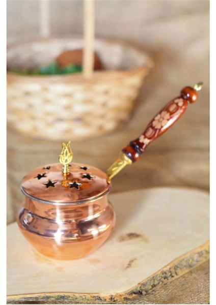 Bakır Buhurdanlık Bakır Renk