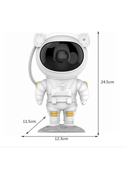 Odanızda Büyülü Bir Atmosfer Yaratın: Astronot Galaksi Projeksiyon Lamba!