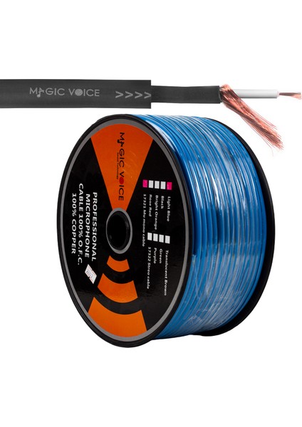 Magıcvoıce Mikrofon Kablosu Mono 100 Metre Mavi modelleri