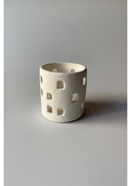 Gözenekli Tealight Mumluk Beyaz fiyatları