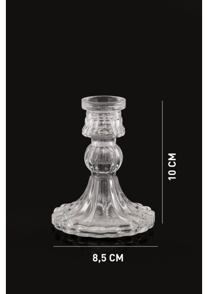 Mia Cam Şamdan Küçük Dekoratif Krıstal Görünümlü Mumluk Şamdan indirimleri