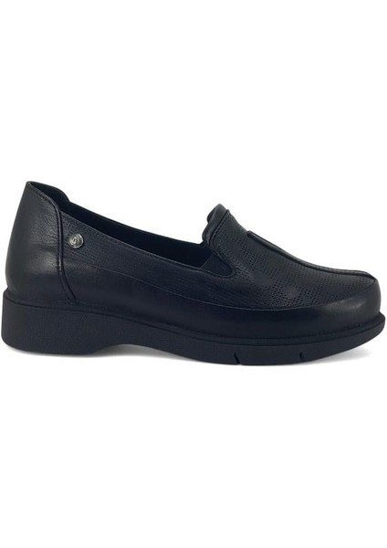 3630 Hakiki Deri Günlük Kadın Ayakkabı-Siyah fiyatları