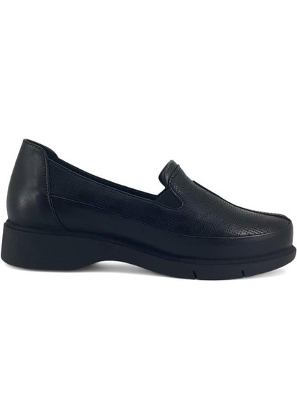 3630 Hakiki Deri Günlük Kadın Ayakkabı-Siyah fırsatları