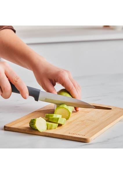 Massimo Round 6 Parça Standlı Bıçak Seti Antrasit fiyatları