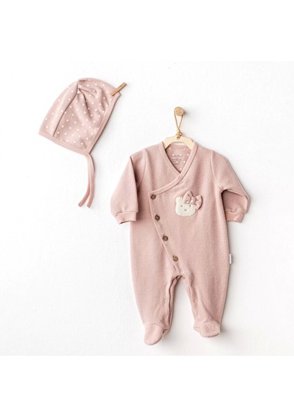 Cute Bear Bebek Tulum Takım Rose