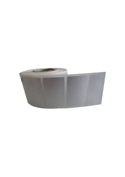 Silver Mat Barkod Etiketi 40X60 Tekli 1000 Lik Sarım