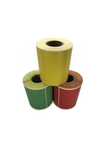 Renkli Termal Barkod Etiketi 75X100 500´LÜ (Sarı)