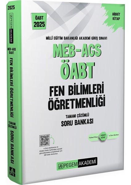 2025 MEB-AGS-ÖABT Fen ve Teknoloji Öğretmenliği Tamamı Çözümlü Soru Bankası 4 Kitap