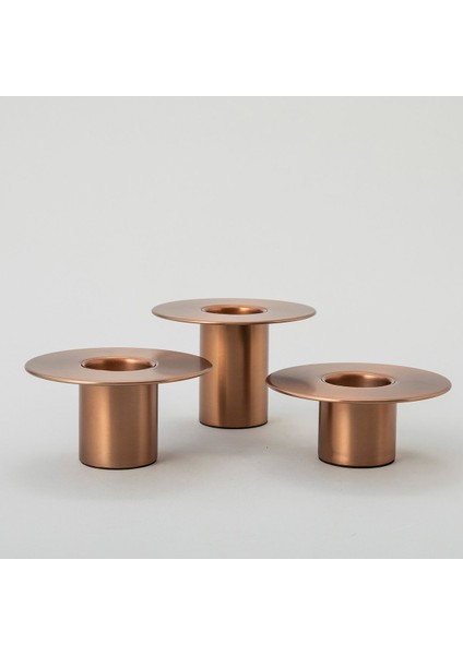 Dorothy Tealight Mumluk 12 x 6 cm Bakır modelleri