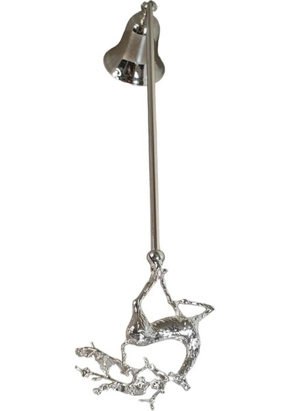 Çiçek Boynuzlu Geyikli Mum Söndürücü-Gümüş modelleri