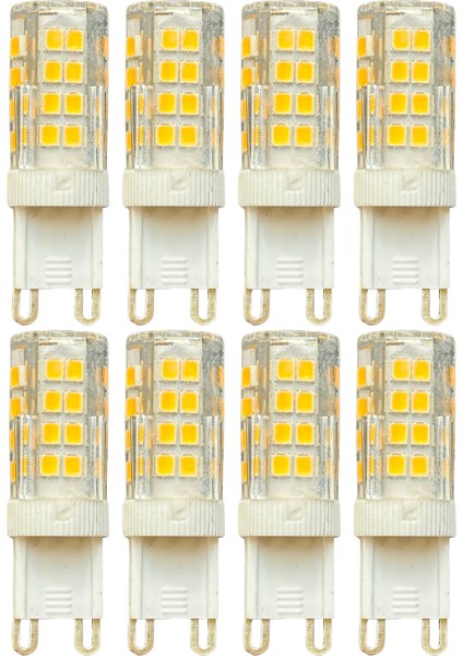(8 adet) Osaka 6W 3000K (Sarı Işık) G9 Duylu LED Kapsül ampul